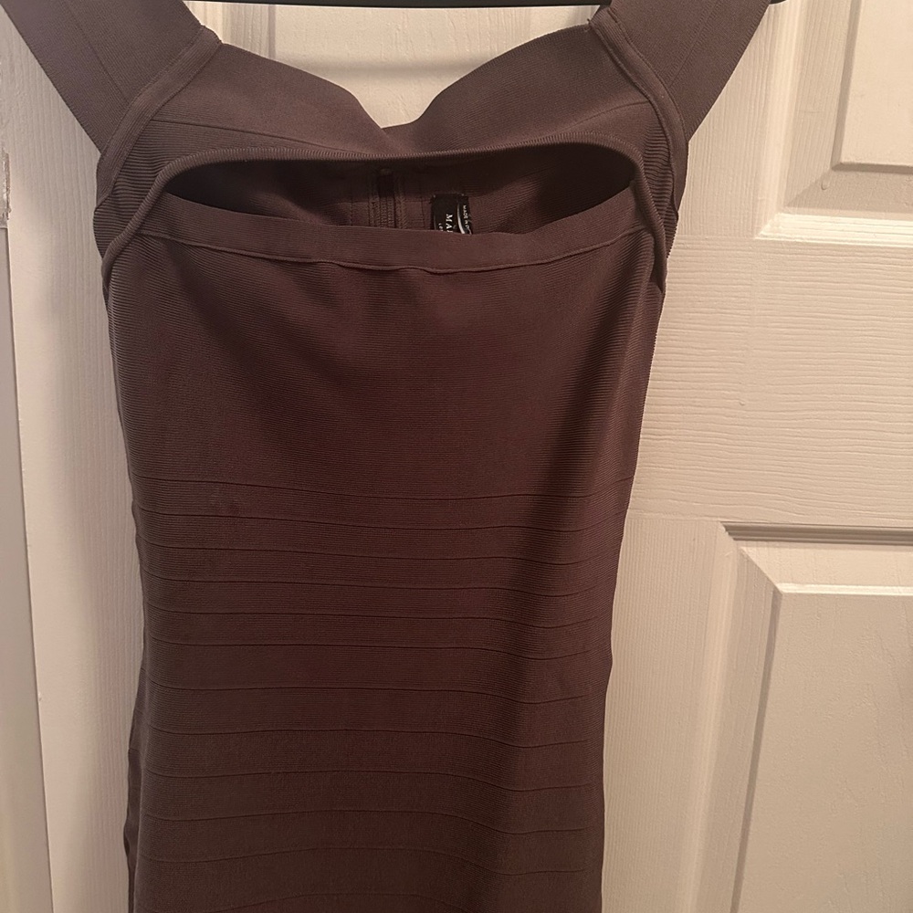 Antonio Maurizi Strapless Chocolate Dress - Picture 2 of 4